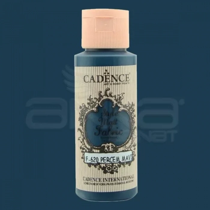 Cadence Style Matt Fabric Kumaş Boyası 59ml F620 Perçem Mavi-tufis