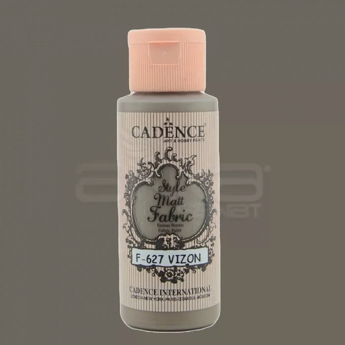 Cadence Style Matt Fabric Kumaş Boyası 59ml F627 Vizon-Mink