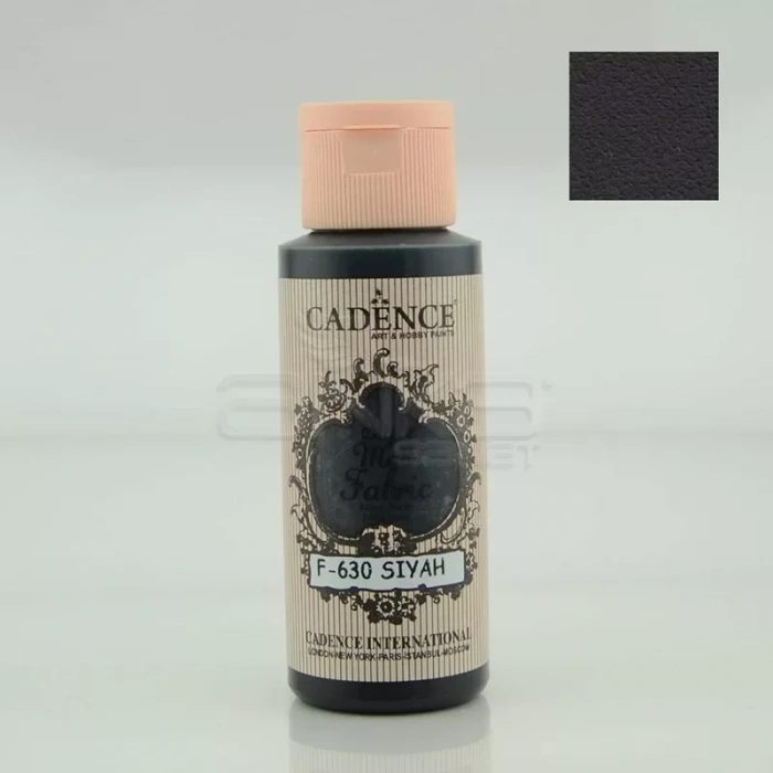 Cadence Style Matt Fabric Kumaş Boyası 59ml F630 Siyah-Black