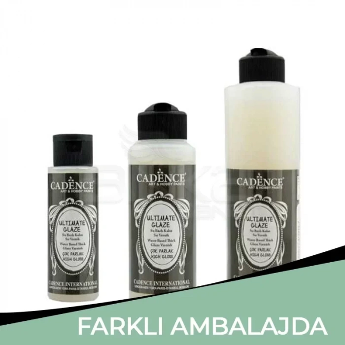 Cadence Ultimate Glaze Parlak Su Bazlı Sır Vernik