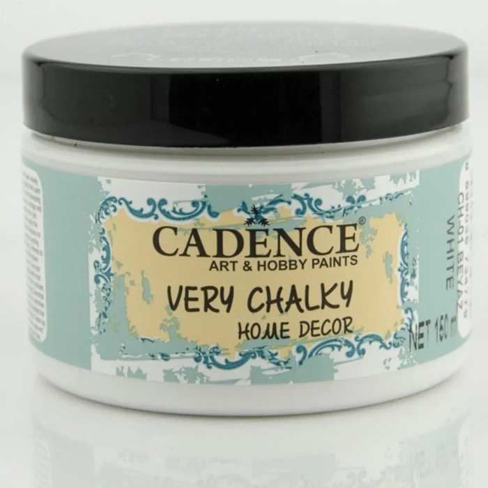 Cadence Very Chalky Home Dekor Kadifemsi Mobilya Boyası 150ml 01 Beyaz