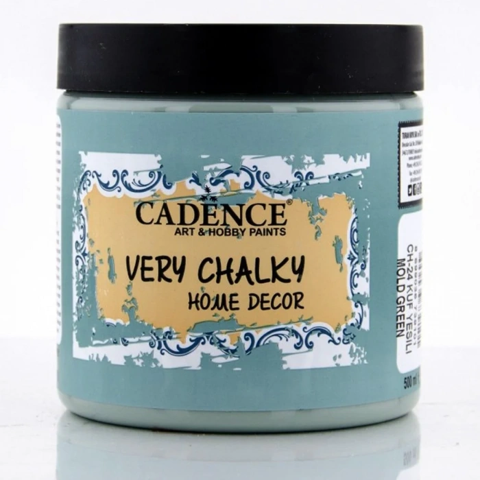 Cadence Very Chalky Home Dekor Kadifemsi Mobilya Boyası 500ml 24 Küf Yeşili