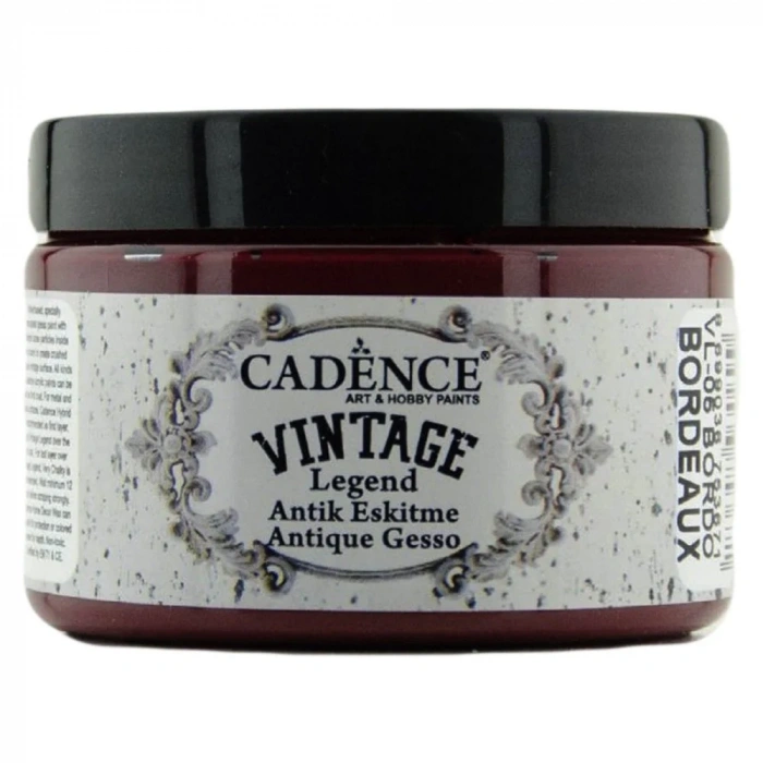Cadence Vintage Legent Antik Eskitme Boyası 150ml 5 Bordo