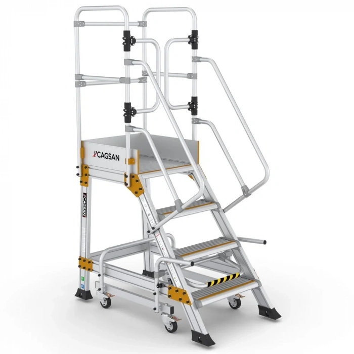 Çağsan Endüstriyel Alüminyum Platform EPN 3+1 Basamaklı - EPN3