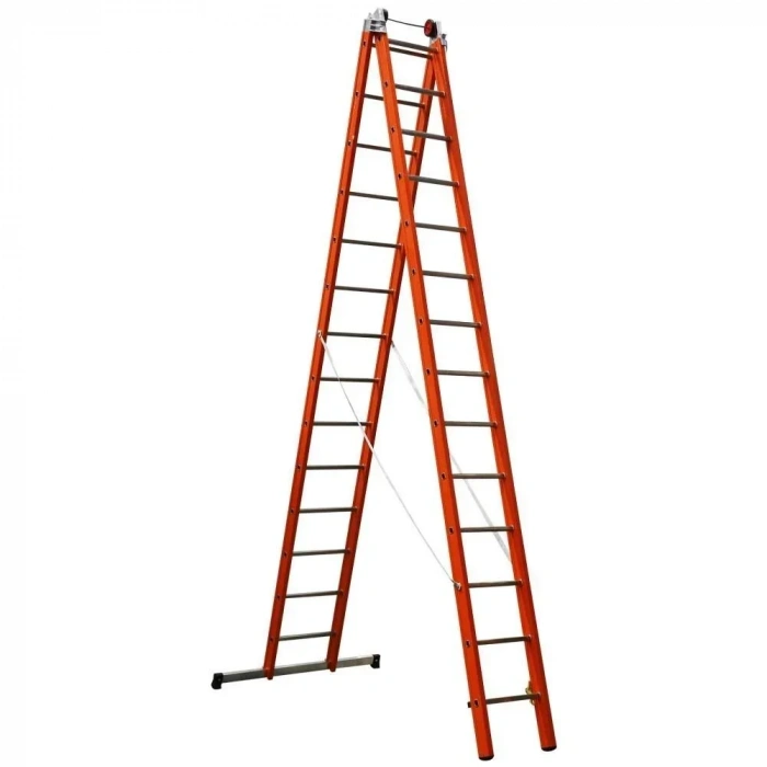 Çağsan İki Parçalı Çok Amaçlı Fiberglas Merdiven (V2) 2x14 Basamaklı - FS8-V2