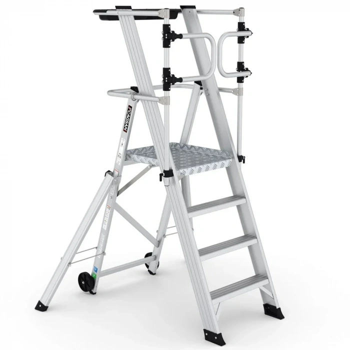 Çağsan Katlanır Platformlu Merdiven 4+1 Basamaklı - KPN4