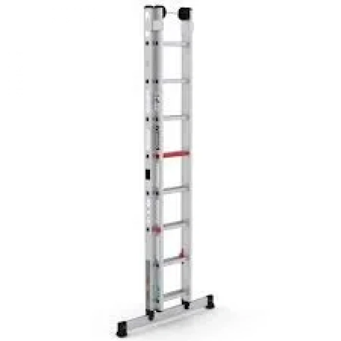 Çağsan Smart Level Üç Parçalı Sürgülü Alüminyum Merdiven 3x14 Basamaklı - PRO_3x14