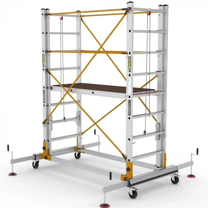 Çağsan Telesafe İki Parçalı Alüminyum İskele 2x8 Basamaklı - S004_XL_FP