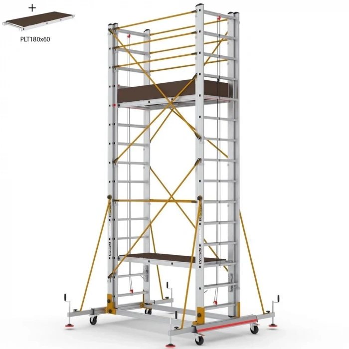 Çağsan Telesafe XL İki Parçalı Alüminyum İskele 2x15 Basamaklı - S008_XLN