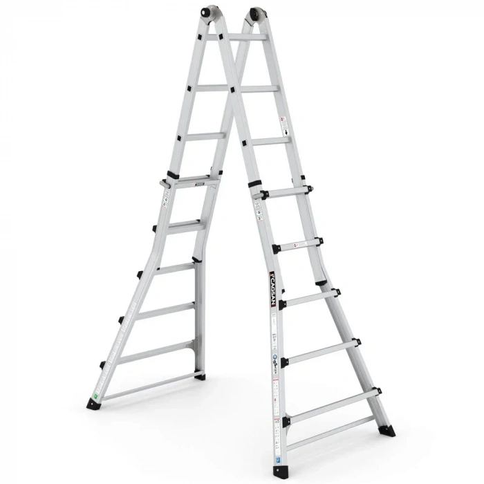 Çağsan Telesky Çok Amaçlı Katlanır Alüminyum Merdiven 5 Basamaklı - CK470