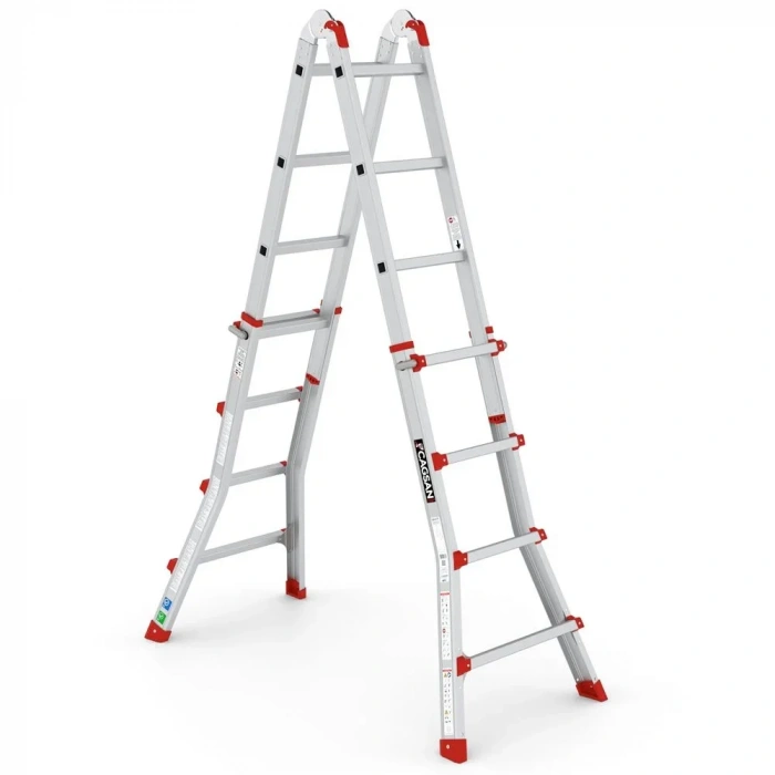Çağsan Toros Çok Amaçlı Katlanır Alüminyum Merdiven 4 Basamaklı - CK417T