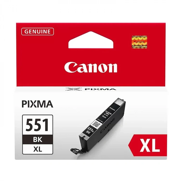CANON CLI-551XL BK SİYAH KARTUŞ 665 SAYFA YÜKSEK KAPASİTE (MG5450 İP7250 MG7550 İX6850 İP8750)