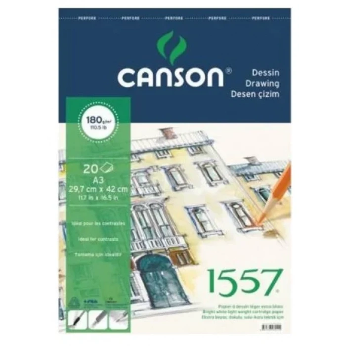 Canson 1557 35x50 Resim Kağıdı 200 Gr.125 Li Pk.204121512