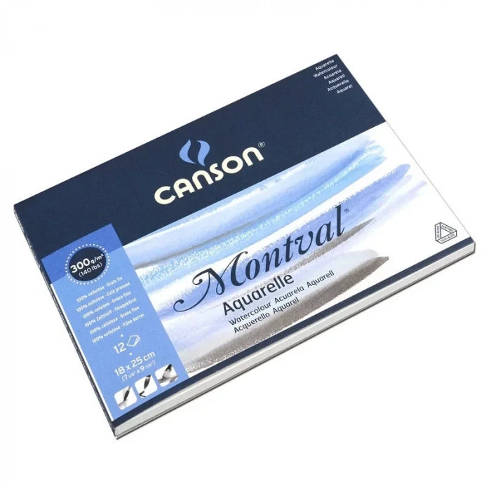 Canson 200807317 Canmontv 18x25 12 Yp S.boya Kağıdı Blok 300 Gr