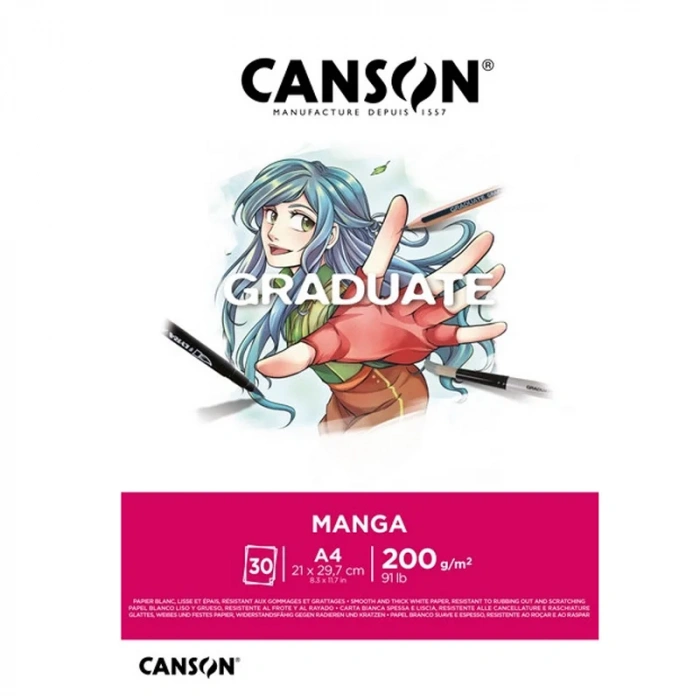 Canson Graduate Manga Pad 200g 30 Yaprak A4