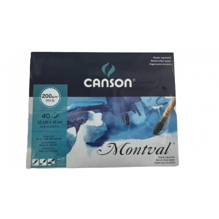 Canson Montval Sulu Boya Defteri (32x41cm) 200gr 40yp