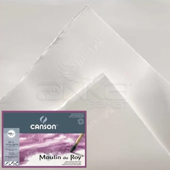 Canson Moulin Du Roy Çizim Blok 300g 12 Yaprak Hot Pressed