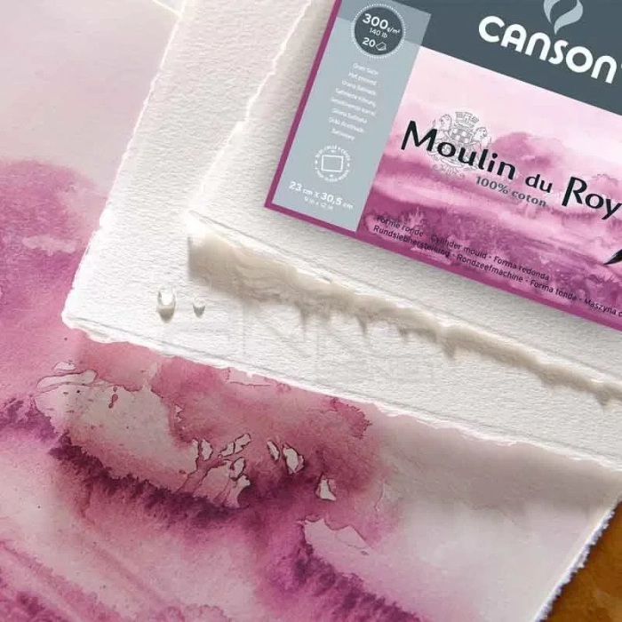 Canson Moulin Du Roy Çizim Blok 300g 12 Yaprak Hot Pressed