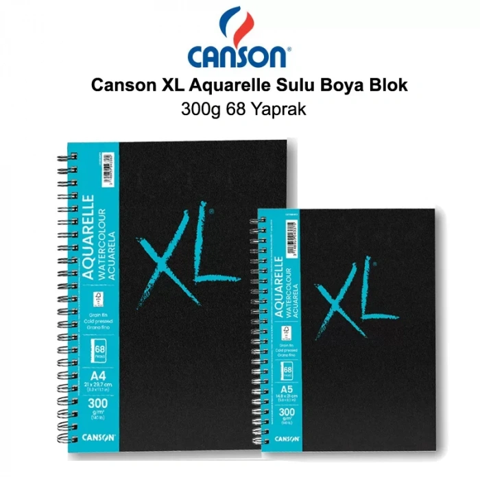 Canson Xl Aquarelle Sulu Boya Blok 300g 68 Yaprak