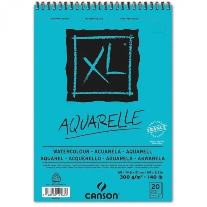 Canson Xl Aquarelle Sulu Boya Blok 300g A5 20 Yaprak
