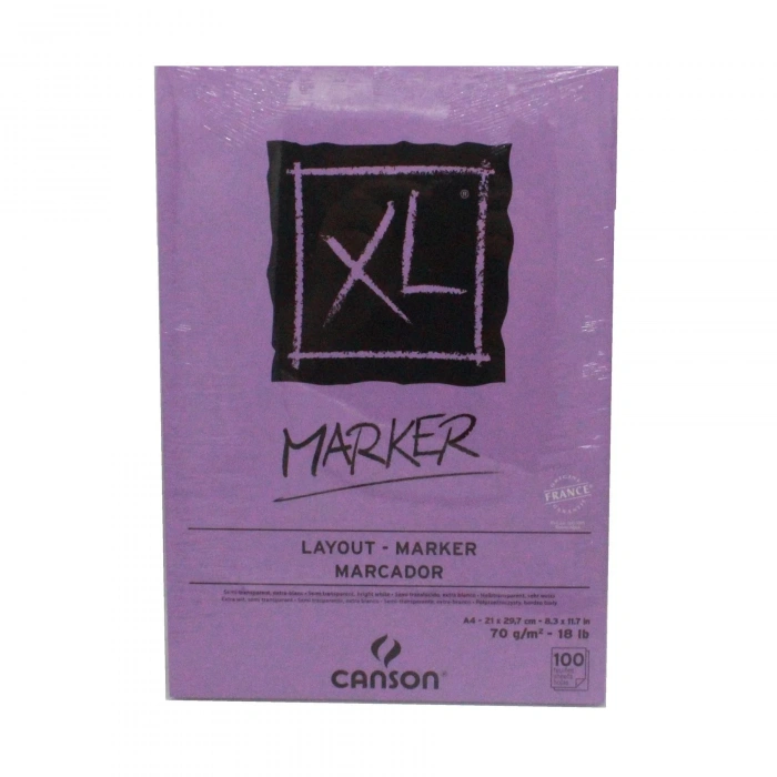 Canson XL Marker Çizim Defteri A4 70gr 100yp