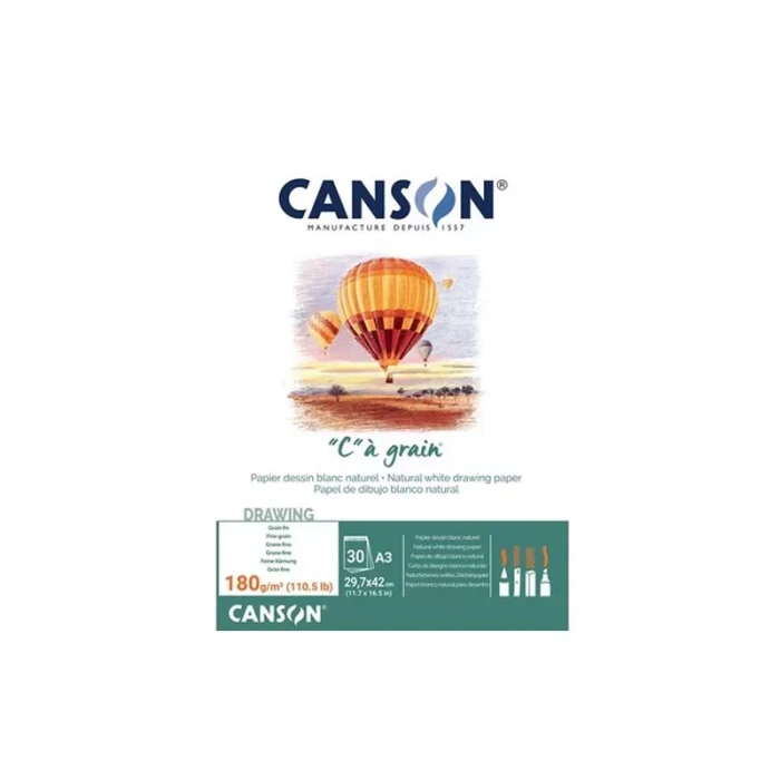 Canson Yapışkanlı Eskiz Bloğu A3 30 Yaprak 180gr (400060578)