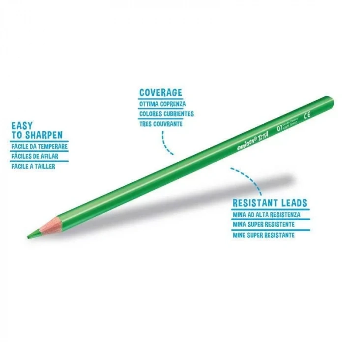 CARİOCA 42786 TİTA ÜÇGEN KURU BOYA KALEMİ 12 RENK