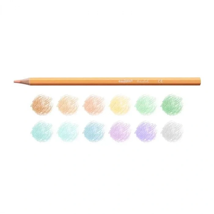 CARİOCA 43034 PASTEL RENKLER KURU BOYA KALEMİ 12 RENK