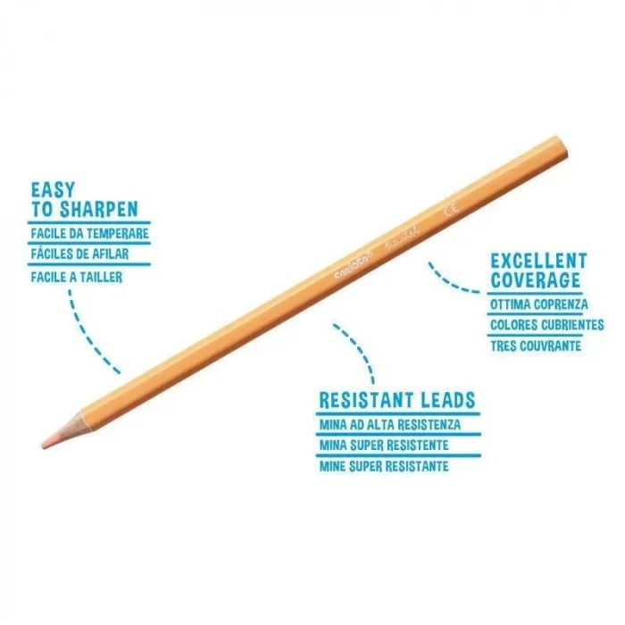 CARİOCA 43034 PASTEL RENKLER KURU BOYA KALEMİ 12 RENK