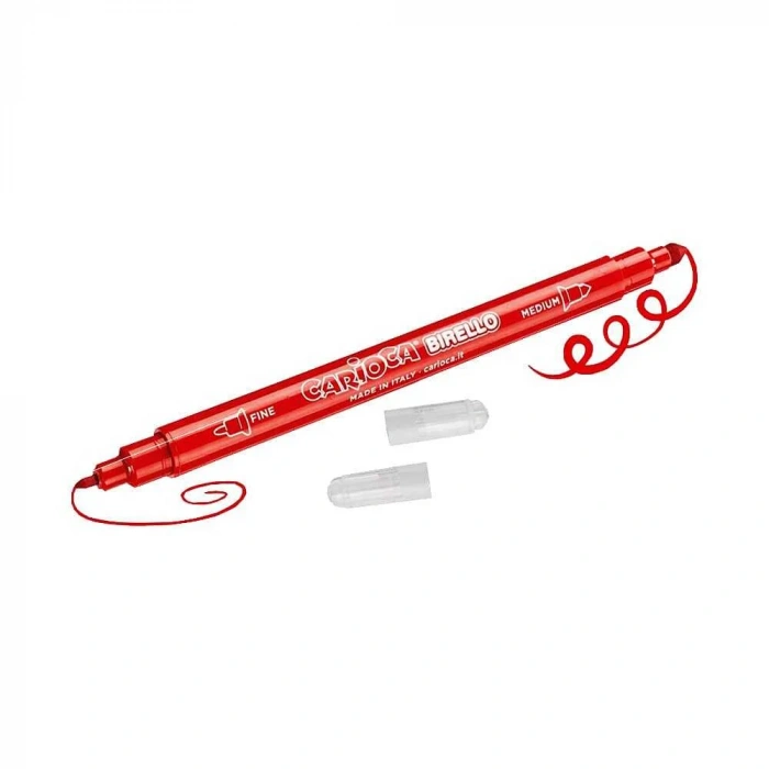 Carioca Keçeli Boya Kalemi Birello Çift Uçlu Yıkanabilir 24lü