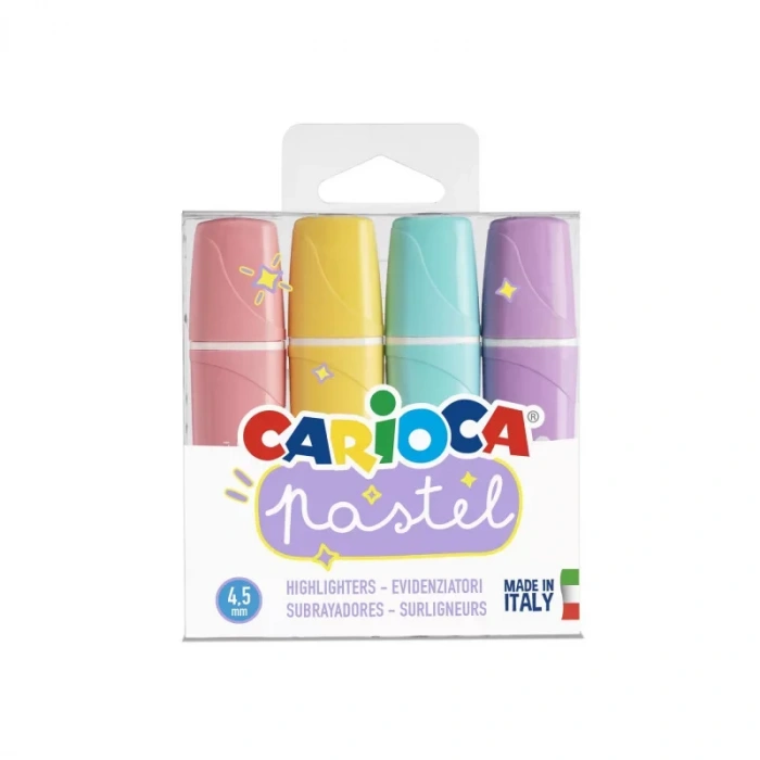 CARIOCA PASTEL FOSFORLU KALEM 4 LÜ 43167