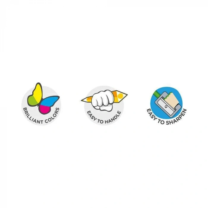 Carioca Pastel Renk Kuru Boya Kalemi 24’Lü 43310