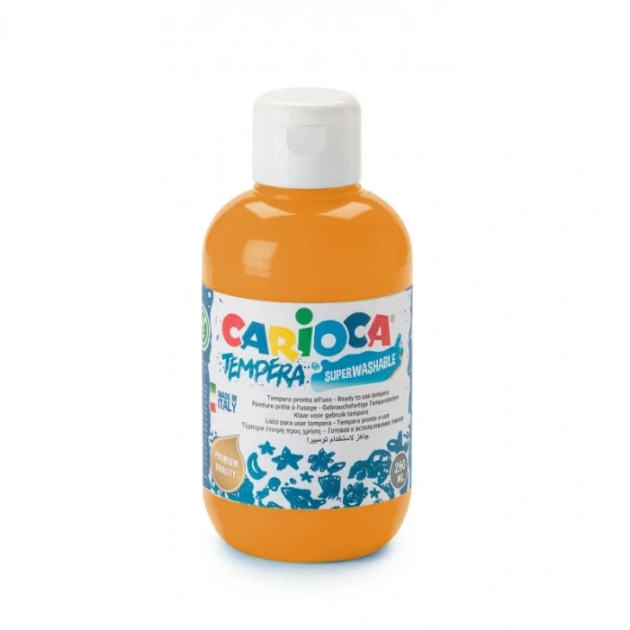 Carioca Tempera Yıkanabilir Poster Boya 250 ml. TURUNCU