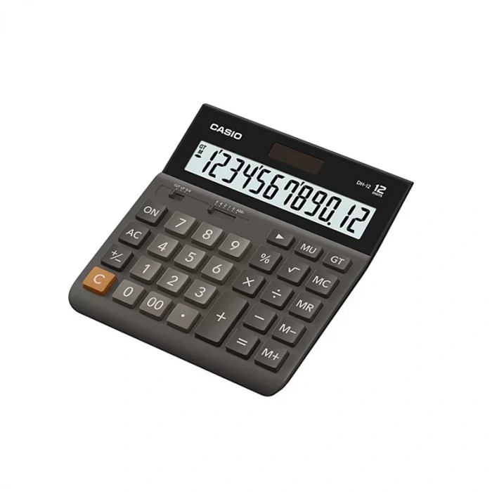 Casio Dh-12 Masa Üstü Hesap Makinesi 12 Hane Siyah Orta Boy