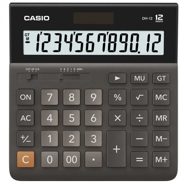 Casio DH12 Hesap Makinesi 12 Hane Pilli ve Güneş Enerjili