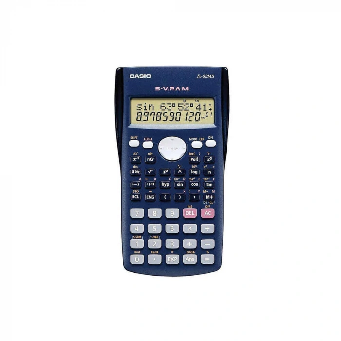 Casio FX82MS Hesap Makinesi 10+2 Hane Bilimsel Fonksiyonlar