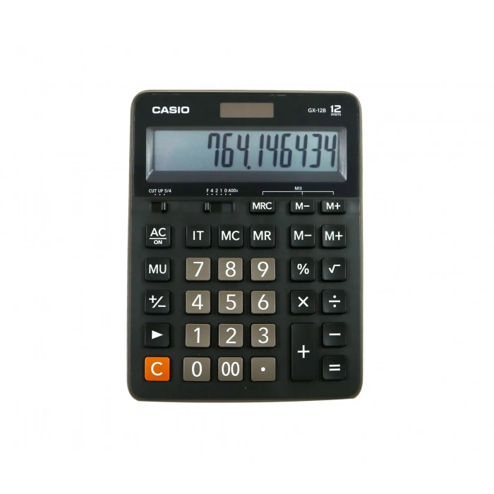 CASIO GX-12 B/S  MASA ÜSTÜ HESAP MAKİNASI 12 HANE