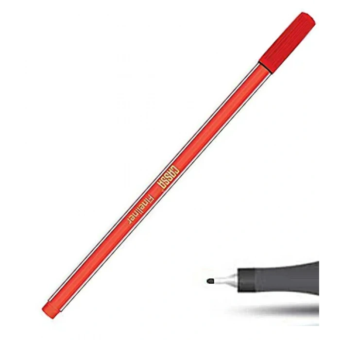 CASSA 9812 FİNELİNER KEÇE UÇLU KALEM 0.4mm KIRMIZI