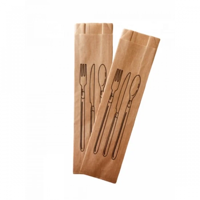 ÇATAL KAŞIK BASKILI ÇİZGİLİ ŞAMUA KESE KAĞIDI 7X28 CM - 2 KG