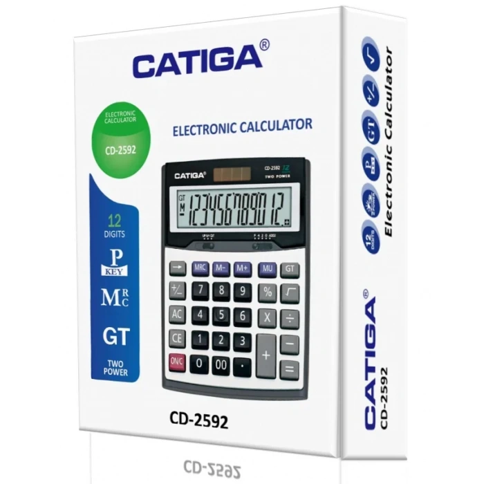 Catiga CD-2592 Masaüstü 12 Haneli Hesap Makinası