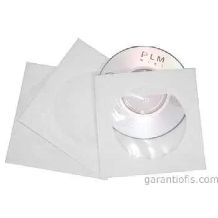 Cd & Dvd Zarfı Pencereli Beyaz 110gr (50 Li Paket)