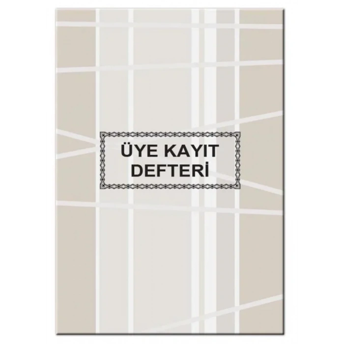 Cem Matbaa Üye Kayıt Defteri 40 Yaprak