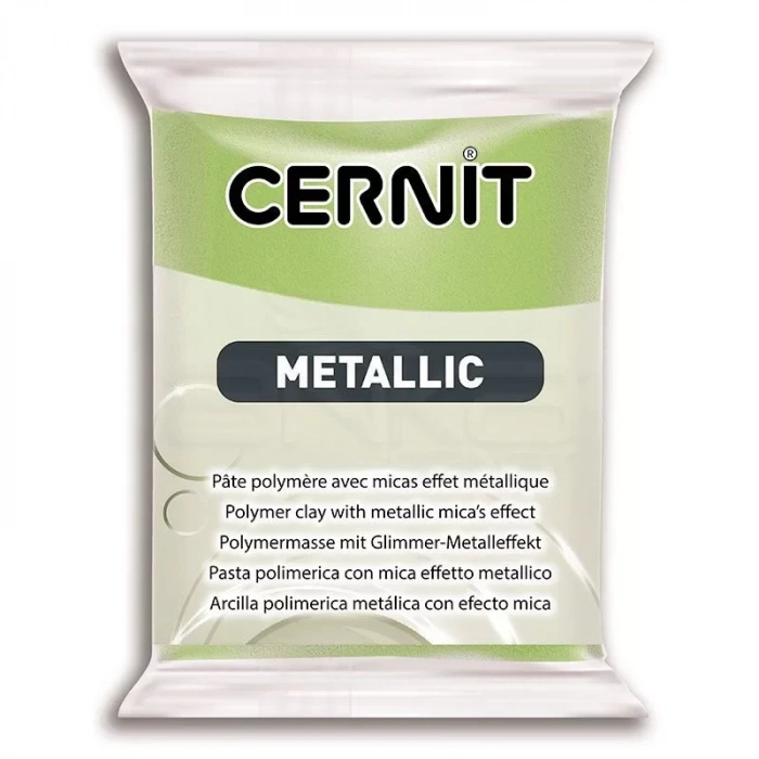 Cernit Metallic Polimer Kil 56g 051 Green Gold