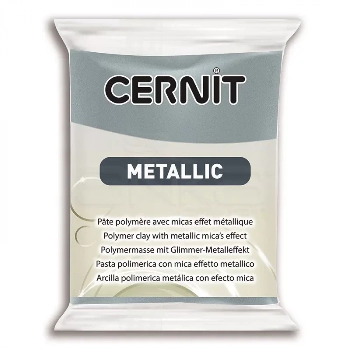 Cernit Metallic Polimer Kil 56g 167 Steel