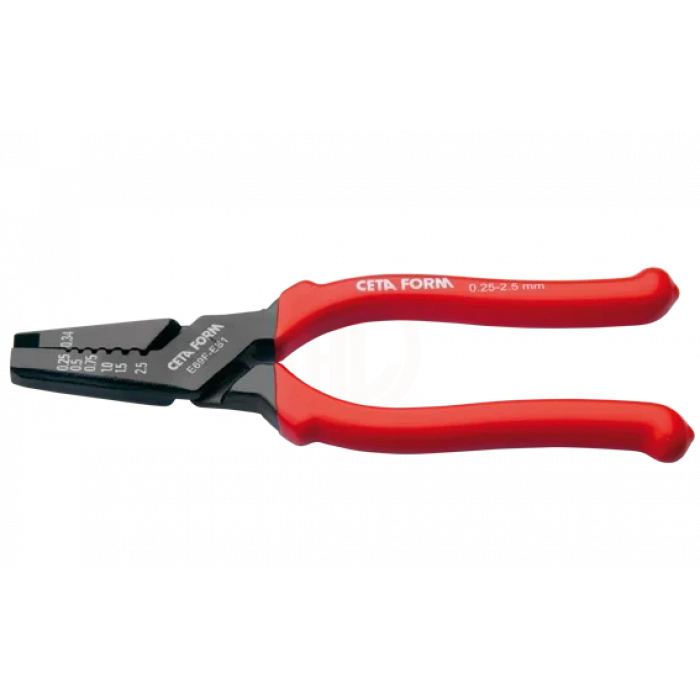 Ceta Form Kablo Yüksüğü Sıkma Pensesi (Dövme) 160 Mm (Ø 0.25 2.5 Mm)