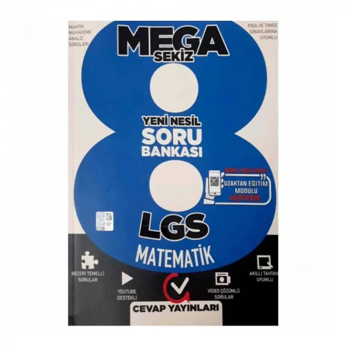 Cevap Mega 8 LGS Matematik Yeni Nesil Soru Bankası