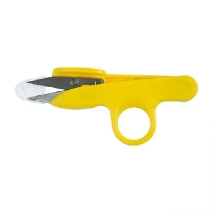 Chichi Tc-801 Plastik Yaylı İplik Temizleme Makası Sarı