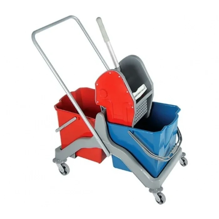 Çift Kovalı Temizlik Arabası Plastik ( 2 Adet )