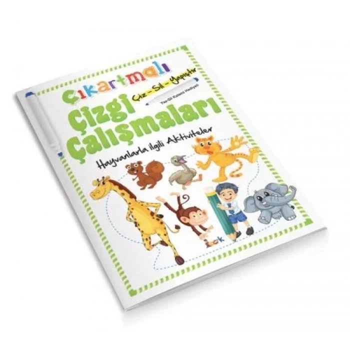 Çıkartmalı Çizgi Çalışması Ema Hayvanlar