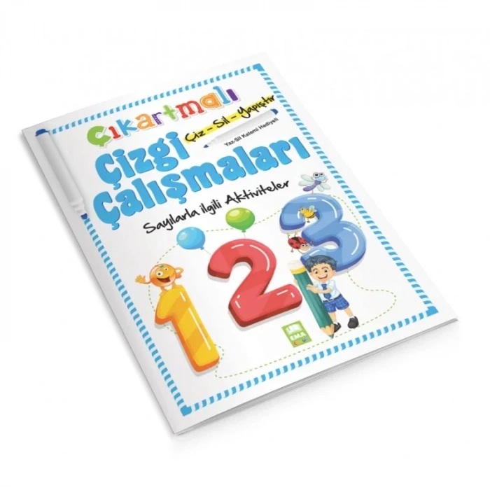 Çıkartmalı Çizgi Çalışması Ema Sayılar Ema Çocuk